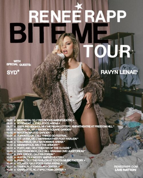 Reneé Rapp Bite Me Tour 2025 poster
