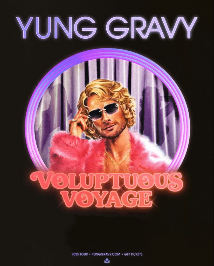 Yung Gravy Vuluptuous Voyage fall 2025 tour poster