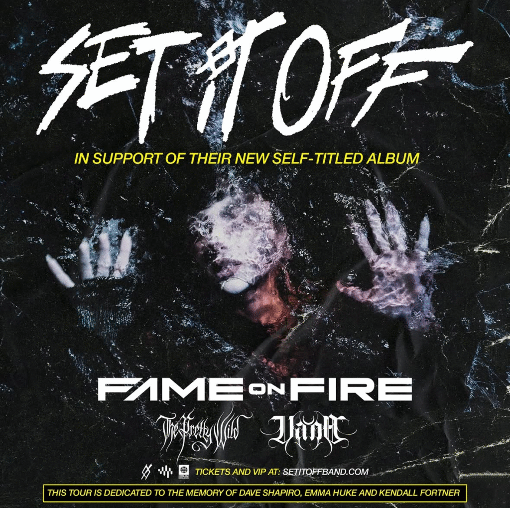 Set It Off Fame on Fire Tour poster