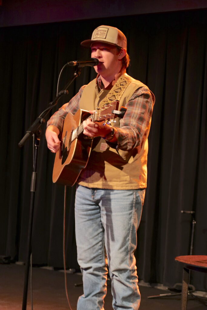 Cole Goodwin performing at The Lounge at Live Nation in Toronto on Oct. 21, 2025. (Photo credit: Angela McLean/Love at First Listen)