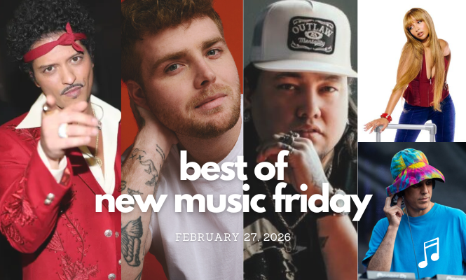 Bruno Mars, Alex Warren, Chevy Beaulieu, and PinkPantheress and Four Tet